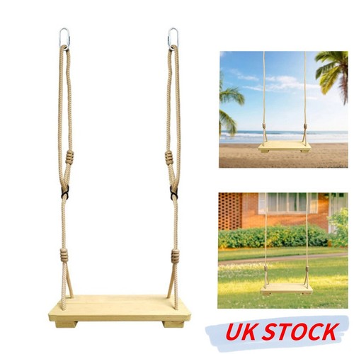 Wooden swing seat hanging - wooden, tree