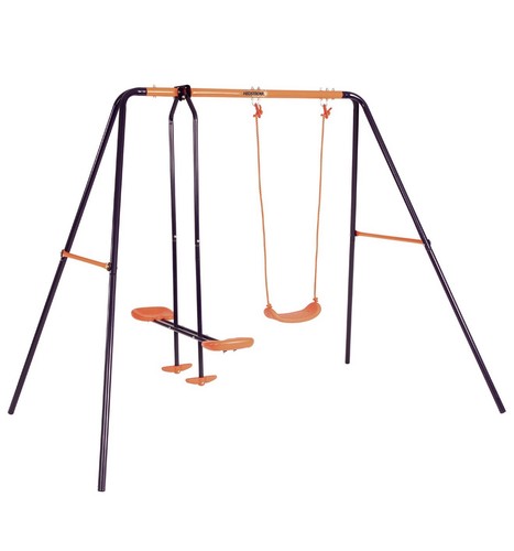 Metal children swing set - swing,