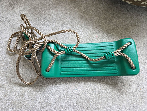 Plum green plastic hanging - green,