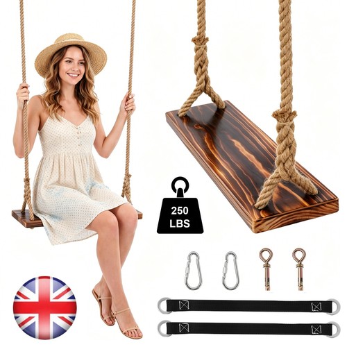 Wood tree swing seat - tree, indoor