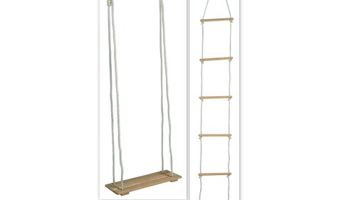 Swing rope ladder climbing - ladder-,