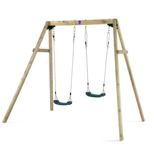 Wooden double swing - wooden,